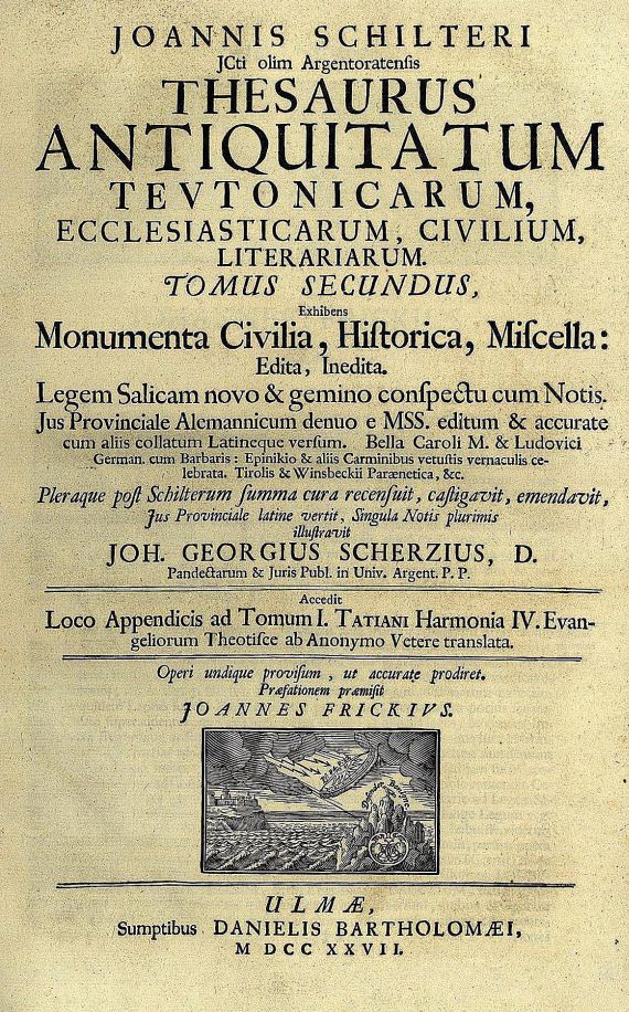 Melchior Goldast von Haiminsfeld - Rerum Suevicarum Scriptores. 1727.