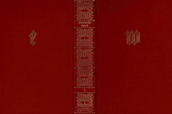  - - Konvolut: Wenzelsbibel (3), Manesse-Liederhandschrift, Bilderatlas, Kulturgeschichte, Poggio, zus. 7 Werke