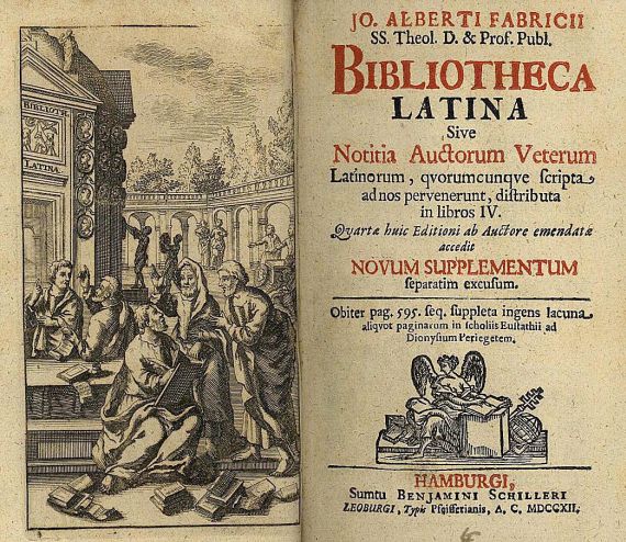 Johann Albert Fabricius - Bibliotheca latina