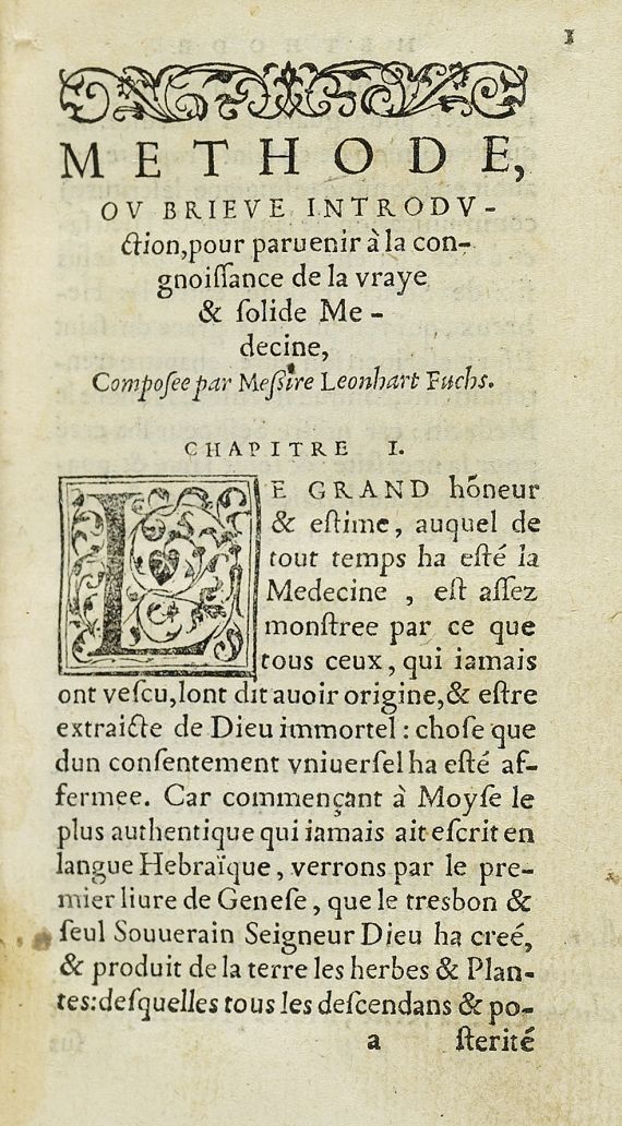 Leonhart Fuchs - Methode. 1552.