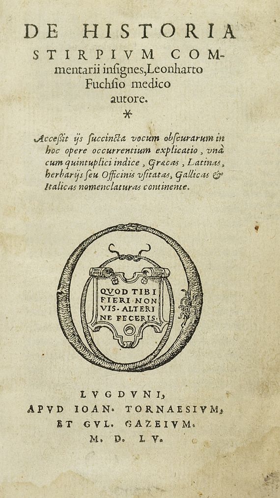Leonhart Fuchs - De historia stirpium. 1555.