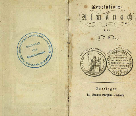 Charles Eisen - <<Revolutions-Almanach. 12 Jgge. (1793-1804.