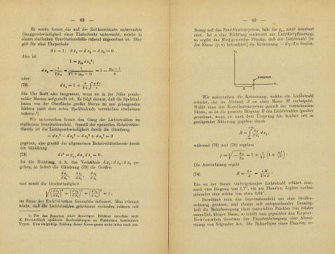 Albert Einstein - Reklamiert - Grundlage der allgemeinen Relativitätstheorie. 1916