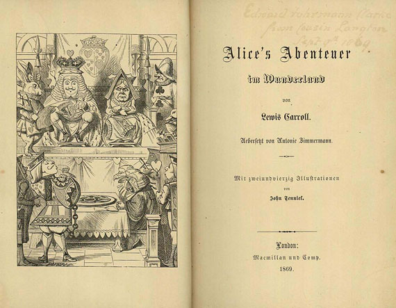 Lewis Carroll - Alice im Wundewrland. 1869