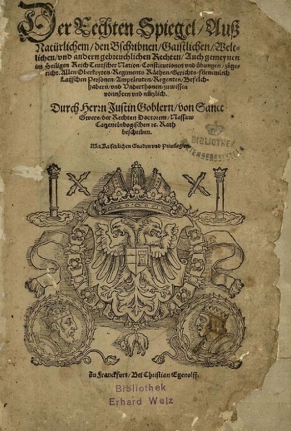 Johannes Gobler - Der Rechten Spiegel. 1550