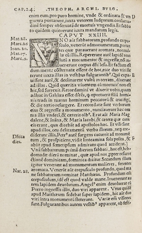 Theophylaktos - Quatuor Evangelia Enarrationes Luculentissimae. 1540.