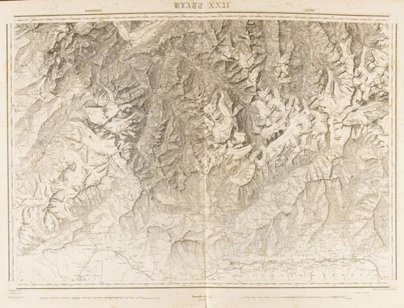 Guillaume Henri Dufour - Topographische Karte der Schweiz, 1833-1863.