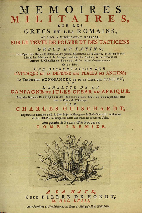 Charles Guischardt - Memoires Militaires, 1758.