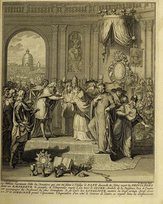 Francois Bruys - Histoire des papes. 1732-34, 5 Bde.