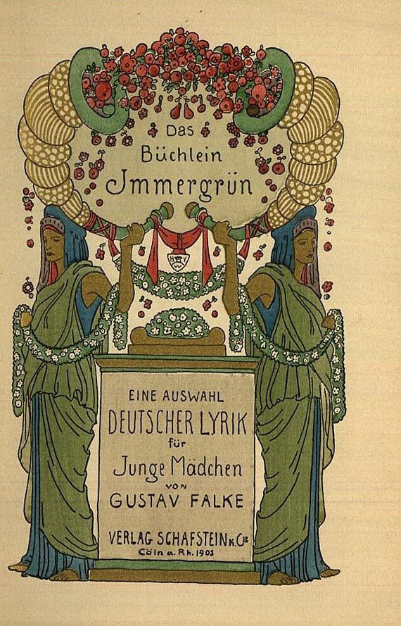 Gustav Falke - Das Büchlein Immergrün, 1903