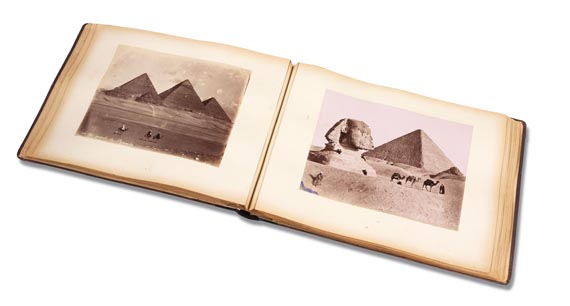 Fotografie - Fotoalbum, Ägpten und Palästina, um 1900.