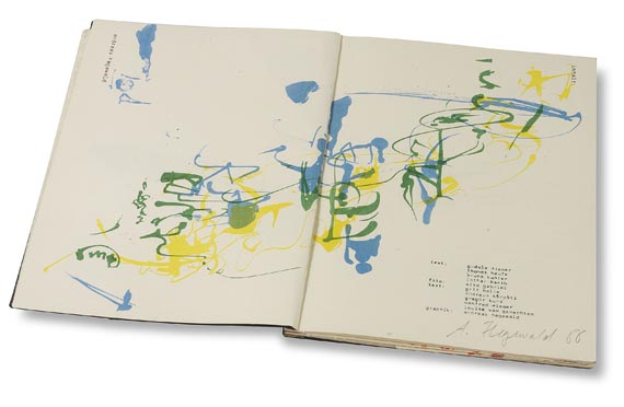   - Konvolut: Künstlerbücher  + "Verwendung" + Graphiken, DDR-Künstlerszene 80er Jahre, 13 Tle. - Weitere Abbildung