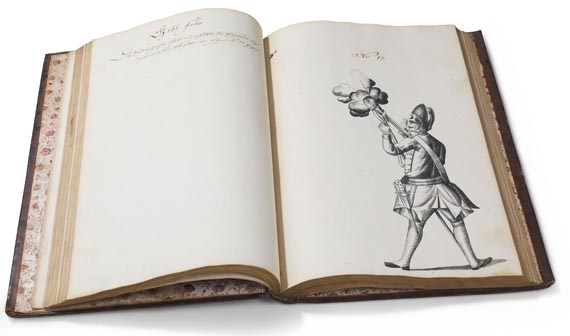 Manuskripte - Seebach, J. W. von, Beschreib und Handlung einer neu erfundenen Bombarde. 1746