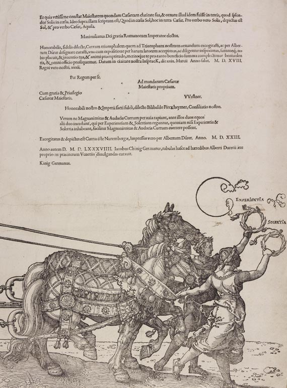 Albrecht Dürer - Der große Triumphwagen. 5. Ausgabe. 1589