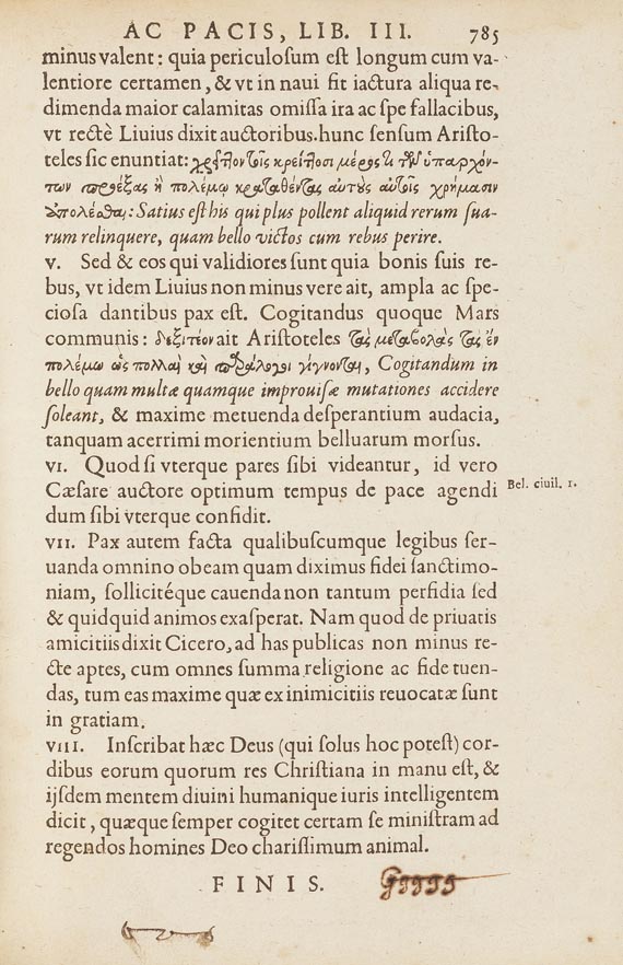 Hugo Grotius - De iure belli. 1625 - Weitere Abbildung