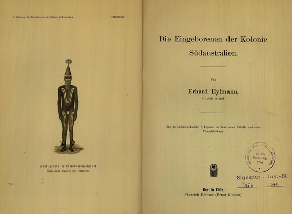Erhard Eylmann - Die Eingeborenen der Kolonie Südaustralien. 1908