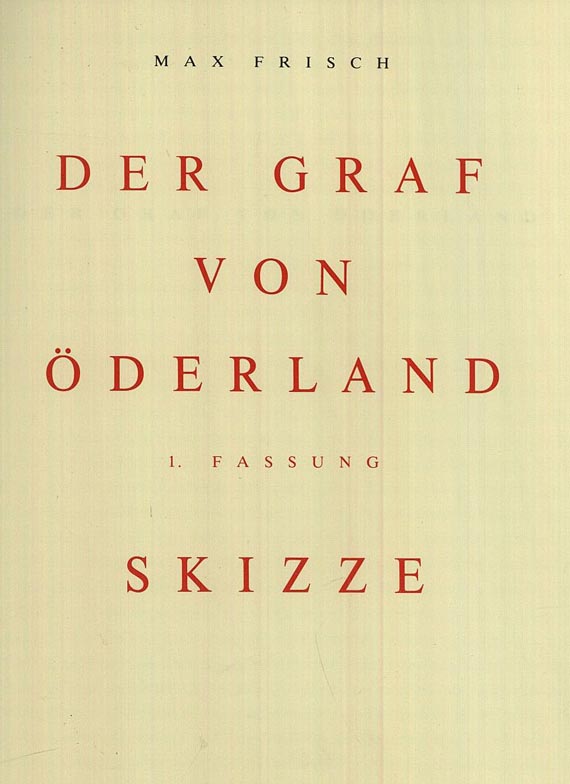 Max Frisch - Der Graf von Öderland. 1983