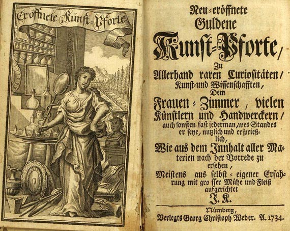 Neu-eröffnete guldene Kunst-Pforte - Kunst-Pforte. 1734