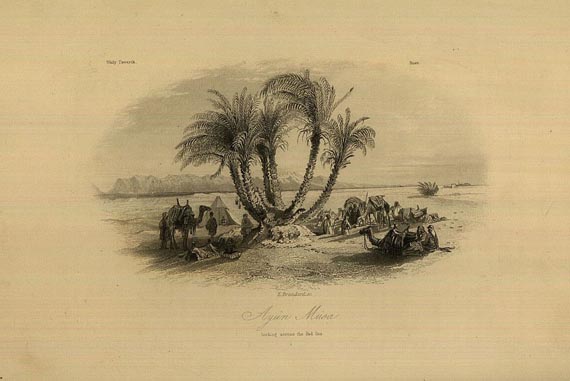 William Henry Bartlett - Forty Days. ca. 1845. - Dabei: Schulz, Das gelobte Land. 1852