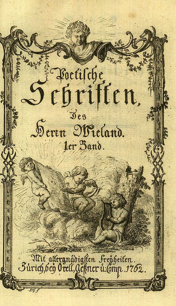 Christoph Martin Wieland - Poetische Schriften. 3 Bde. 1762