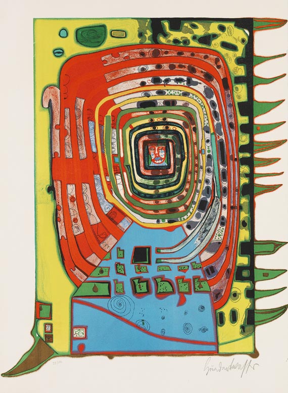 Friedensreich Hundertwasser - Das falsche Augenlid