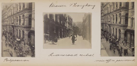  Reisefotografie - Reisefotografie Hongkong/China, 3 Alben. 1900-03 und 1935-37. - Weitere Abbildung