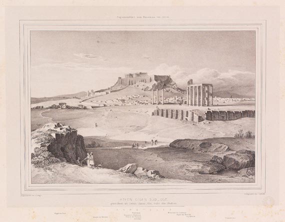 Ferdinand Stademann - Panorama von Athen. 1841
