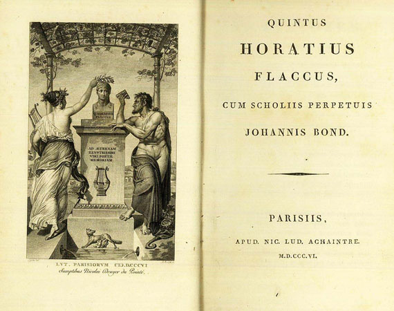 Quintus Horatius Flaccus - Cum Scholiis perpetuis Johannis Bond.1806.