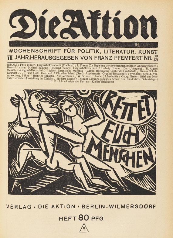 Aktion, Die - Die Aktion. 8 Bde. 1911-18.