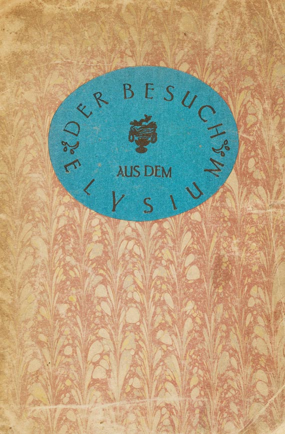 Franz Werfel - Der Besuch aus dem Elysium. 1912 - Einband