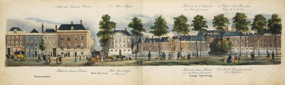   - Panorama Den Haag - Rotterdam. Um 1840.