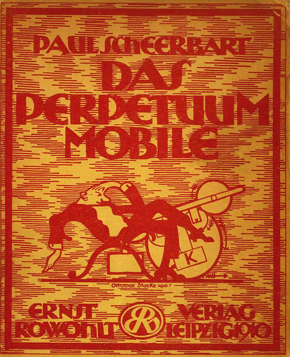 Paul Scheerbart - Konvolut Paul Scheerbart, 4 Bde, um 1900 - Dabei: Bruno Taut: Stadtkrone, 1919