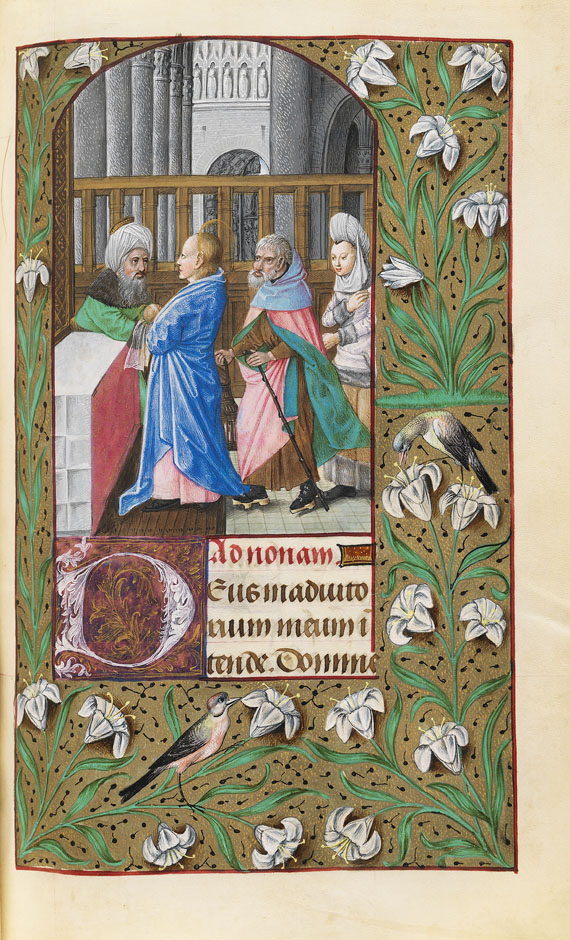  Manuskript - Stundenbuch auf Pergament. Flandern um 1500. - Weitere Abbildung