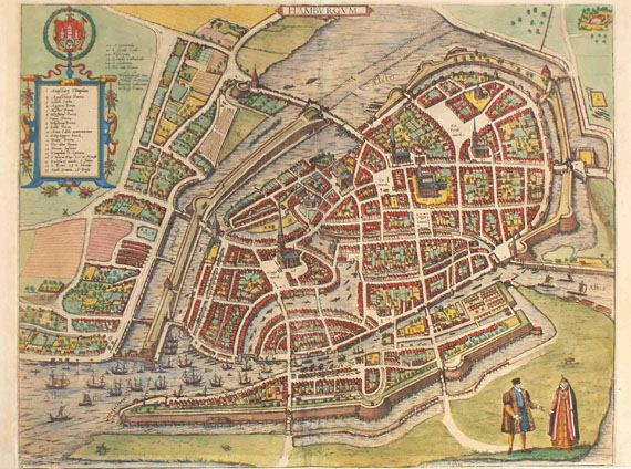 Hamburg - 1 Bl. Hamburgum. Um 1585.
