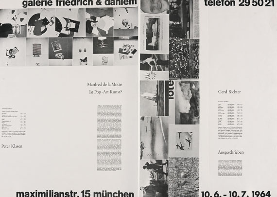Gerhard Richter - 1 Plakat. 1964.