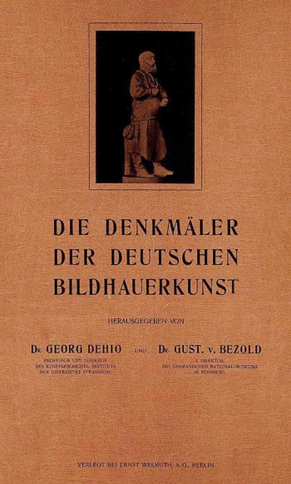 Georg Dehio - Denkmäler der dt. Bildhauerkunst. 4 Mappen. 1920