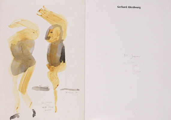 Gerhard Altenbourg - Kat. Arbeiten 1947-1987. 1988 (mit Orig.-Zeichnung)