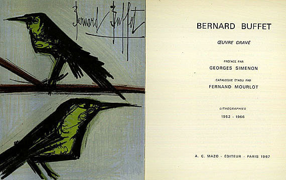 Bernard Buffet - Mourlot, F.: Oeuvre gravé. 1967