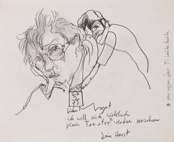 Horst Janssen - Kleines Geste-buch, 1974.