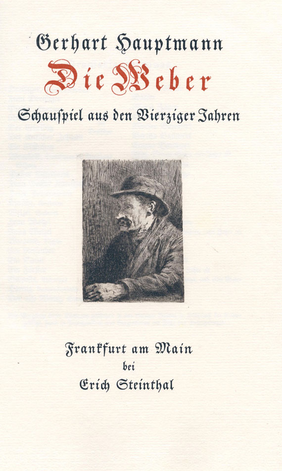 Käthe Kollwitz - Hauptmann: Die Weber. 1917.
