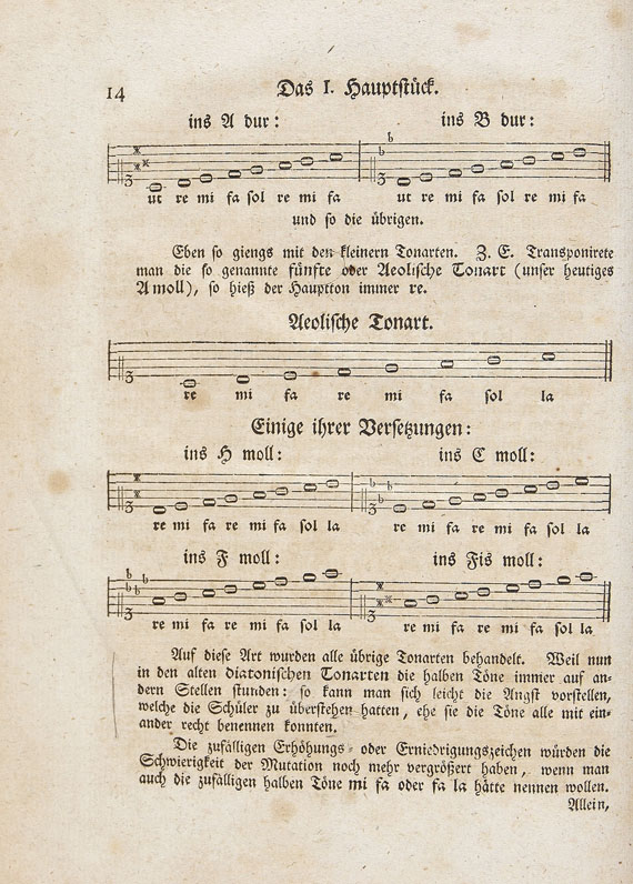 Musik - Tosi, P. F., Anleitung zur Singkunst. 1757
