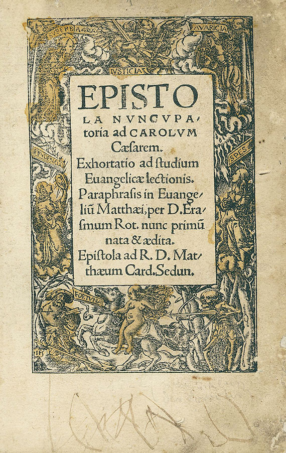 Desiderius Erasmus von Rotterdam - Epistola nuncupatoria ad Carolum Caesarem. 1522