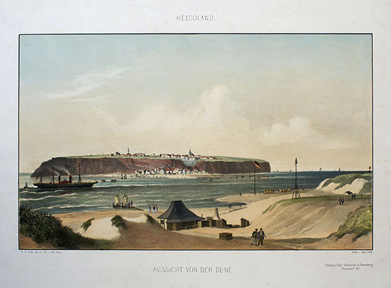 Schleswig-Holstein - Heuer, W., 1 Bl. Helgoland. ca. 1855.