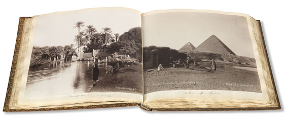 J. H. Pinckvoss - My Trip to Egypt and the Sudan. 1903. Fotoalbum, Textbd. u. 14 Fotos.