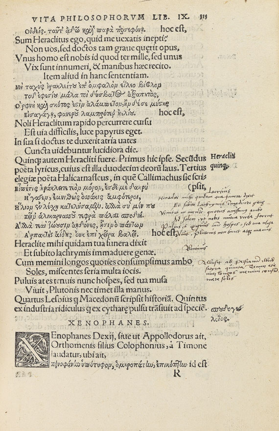 Diogenes Laertius - De vita & moribus philosophorum.