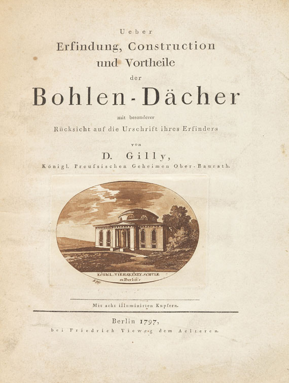 David Gilly - Ueber ... Bohlen-Dächer
