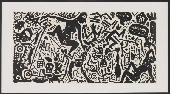 A. R. Penck (d.i. Ralf Winkler) - Ohne Titel - Rahmenbild