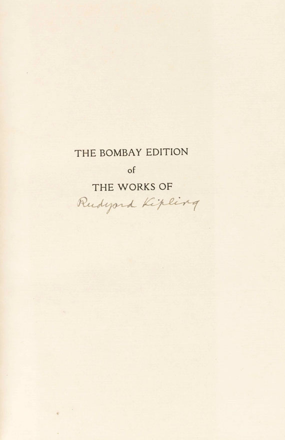 Rudyard Kipling - The Works. Bombay Edition. 31 Bände