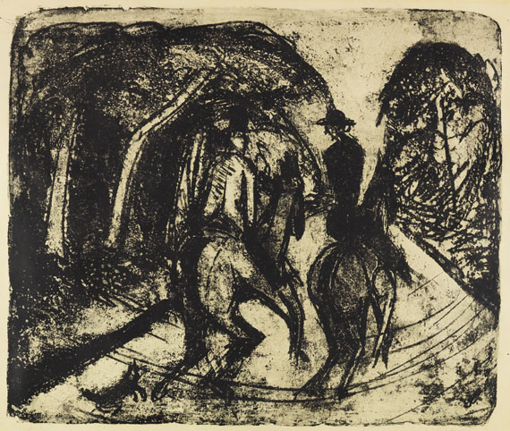 Ernst Ludwig Kirchner - Reiter im Grunewald