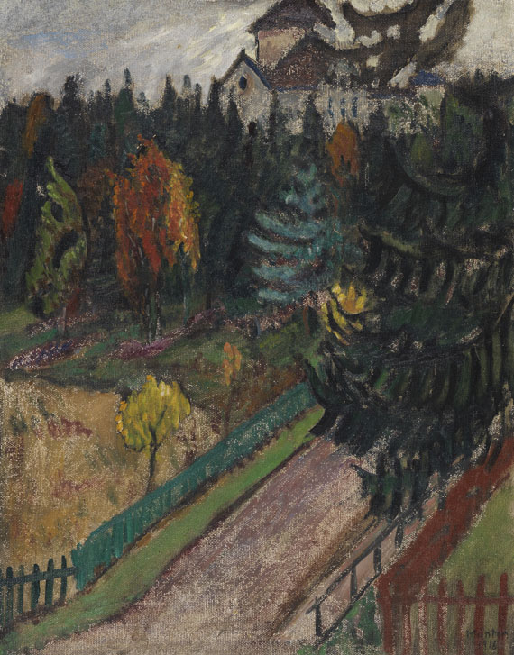 Gabriele Münter - Landschaft bei Stockholm (Naturstudie aus Dänemark)